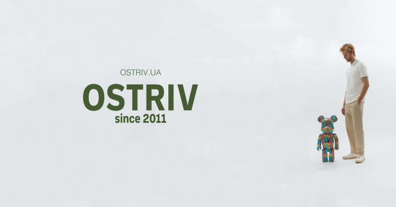 Логотип та банер компанії OSTRIV