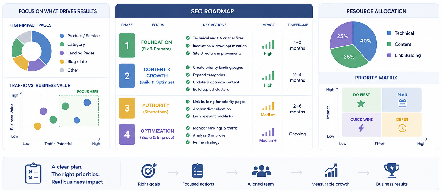 Приклад структури SEO-стратегії